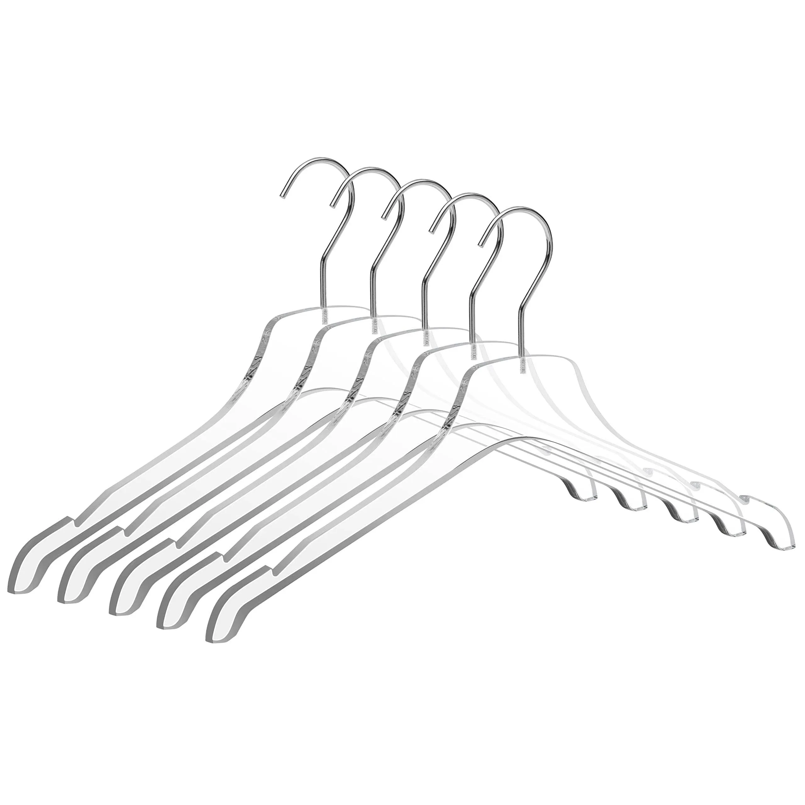 Quality Acrylic Clear Hangers, Made of Clear Acrylic for a Luxurious Look and...