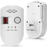 Natural Gas Detector, Plug-in Propane Natural Gas Leak Detector For Home Kitchen RV, Combustible & Explosive Gas Alarm For LPG, LNG, Methane