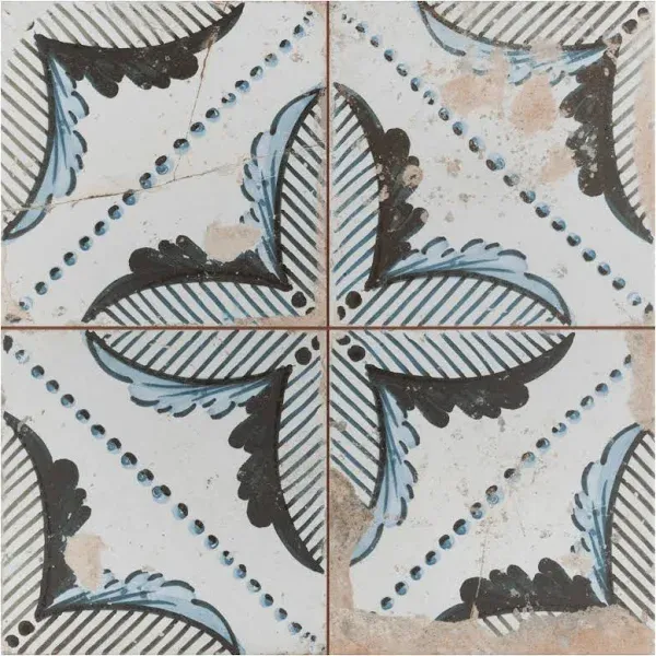 Merola Tile Kings Root Pinnate Ceramic Floor and Wall Tile