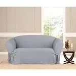 Sure Fit Heavyweight Cotton Duck Loveseat Slipcover - Pacific Blue