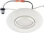 ASD-LDLRK-GBR-6D1540-WH LED Downlight Retrofit Kit Gimbal 6" White Finish