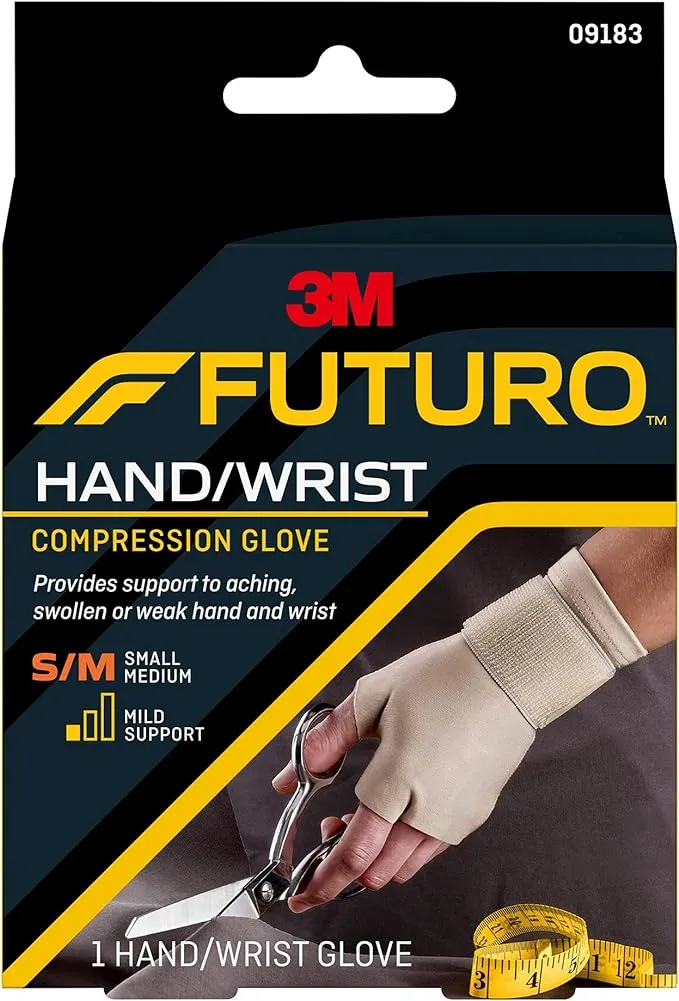 FUTURO Energizing Support Glove Hand Mild Support S-M 1 Each ( Pack of 2 )