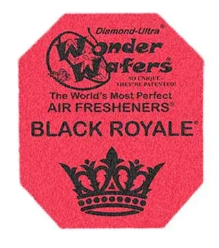 Wonder Wafers 3050 Black Royale Scent Car Truck Air Freshener Wafer - 50 Pack