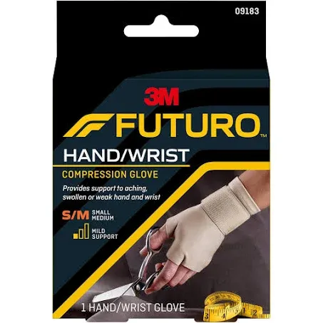 FUTURO Energizing Support Glove Hand Mild Support S-M 1 Each ( Pack of 2 )