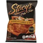 Stacy's Parmesan Garlic & Herb Flavored Pita Chips, 1.5 Ounce Bags (Pack of 24)