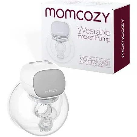 Momcozy Double Wearable Breast Pumps S9 Portable Electric Breast Pump 24mm Gray