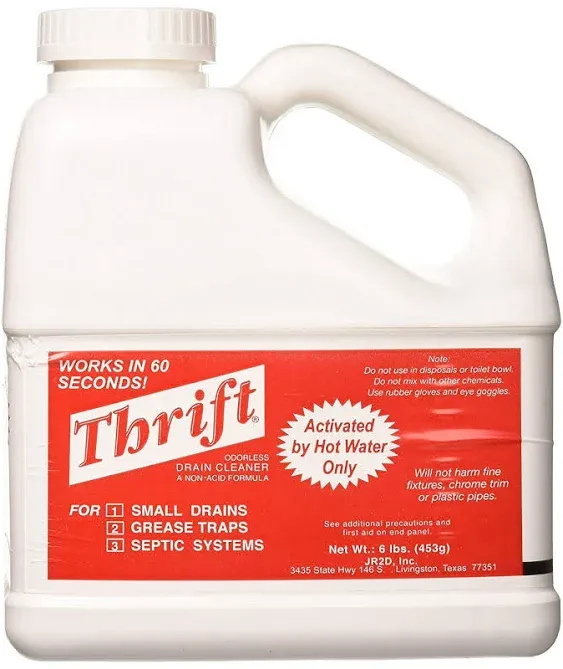 Thrift T-600 Alkaline Based Granular Drain Cleaner