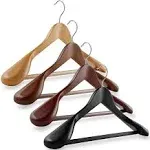 Casafield Wide Shoulder Wooden Suit Hangers