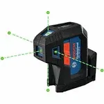 Bosch GPL100-50G Green-Beam Five-Point Self-Leveling Alignment Laser