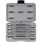 TEKTON 3/8 Inch Long Triple Square Bit Socket Set, 8-Piece (M4-M12) | SHB91318