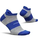 Feetures High Performance Max Cushion No Show Tab Boost Blue Small