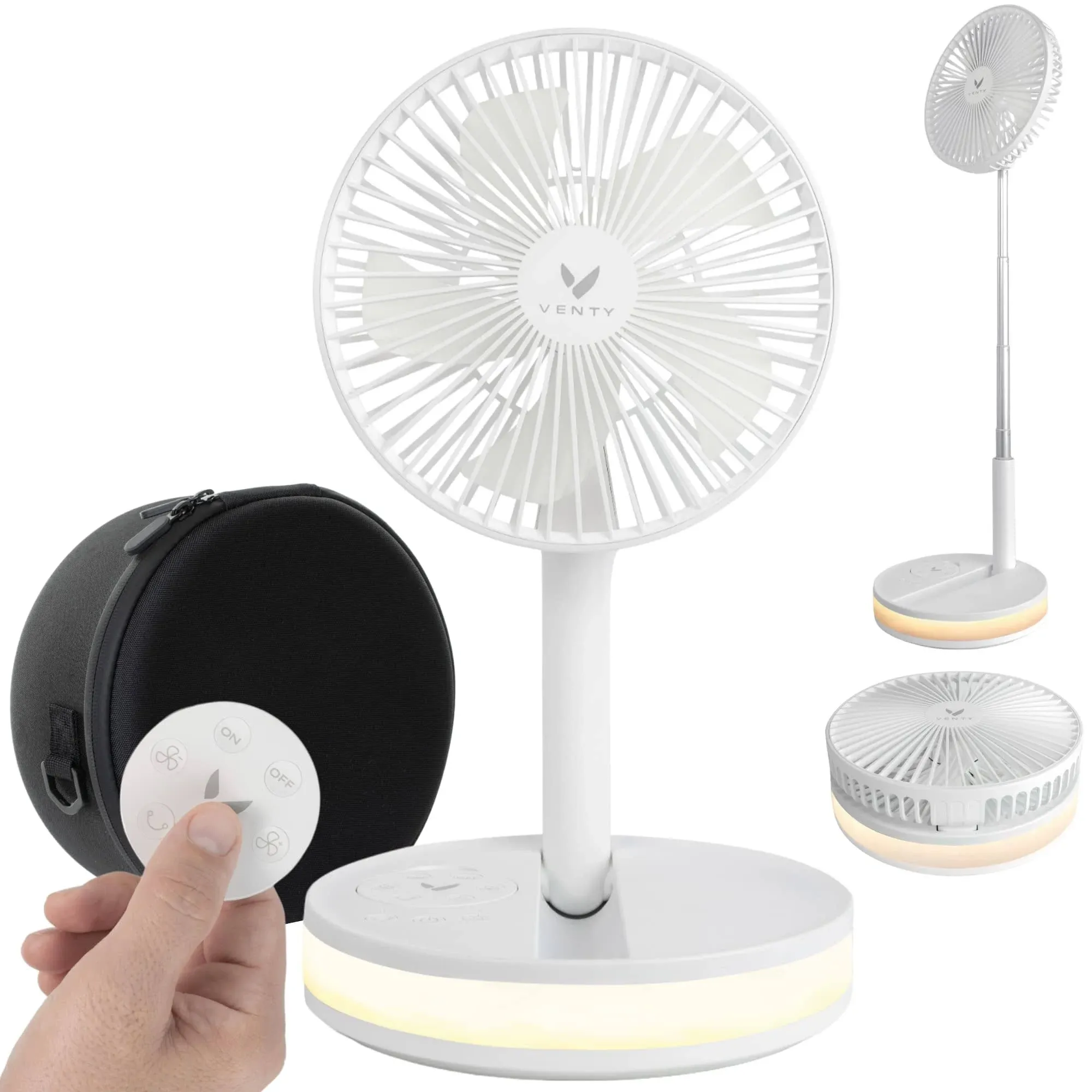 Venty Fan Rechargeable & Portable Fan - 48-Hour Battery Life