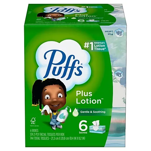 Puffs Plus Lotion Facial Tissue