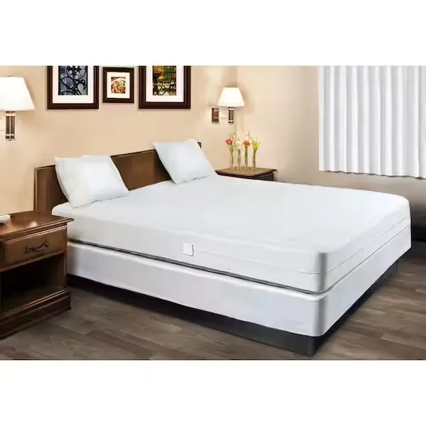 Hypoallergenic Waterproof Zippered California King Bed Bug Mattress Encasement, White