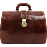 Brown Large Leather Doctor Bag - Mrs Dalloway