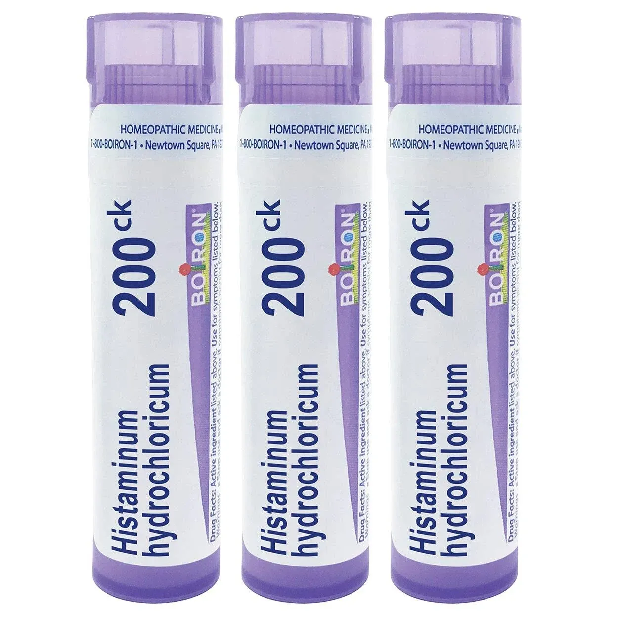 Boiron Histaminum Hydrochloricum 200ck Homeopathic Medicine for Allergies - 80 Count (Pack of 3), Total - 240 Pallets