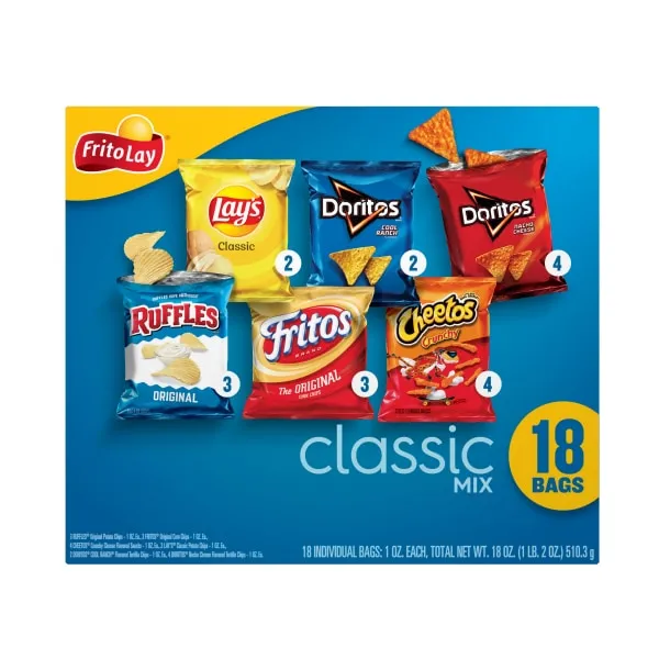 Frito Lay Classic Mix Variety Pack - 18 Count