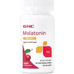 GNC Melatonin 1mg - Cherry, 120 Lozenges, Supports Restful Sleep