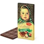 CHOCOLATE ALENKA Russian sweet milk chocolate 3,5Oz (100g) SET OF 4 GERNIK (Hazelnut)