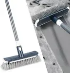 Suptree Floor Scrub Brush with Long Handle Carpet Deck Brush Floor Scrubber Cleaning Grout Brush, Size: 17.17 x 4.65 x 3.82, Gray