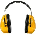 3M - Optime 98 H9A Earmuffs, 25 DB NRR, Yellow/Black