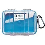 Pelican 1020 Clear Micro Case, Blue