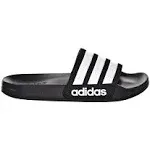 Adidas Adilette Shower Slides- Black/White 8