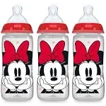 NUK Smooth Flow Disney Minnie Mouse Baby Bottles 10 Oz 3 Pack Bottle Anti Colic