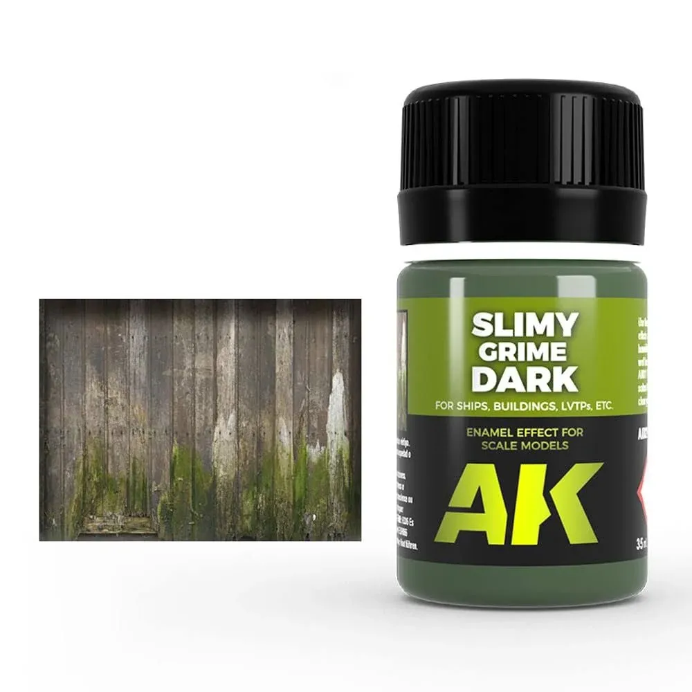 Enamel effects pot AK Interactive Slimy Grime Dark