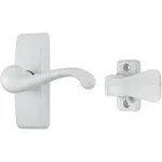 Gl Lever Set With Locking Inside Latch For Storm And Screen Doors, White |