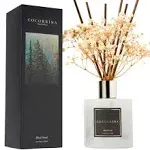 Cocorrína Reed Diffuser Sets 6.7 oz. Black Forest Diffuser with Sticks Home Fragrance Reed Diffuser for Bathroom Shelf Decor