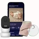 Owlet Dream Duo Smart Baby Monitor - HD Video Monitor with Camera and Dream Sock: Only Baby Monitor to Track Heart Rate and Average Oxygen as Sleep Quality Indicators - Dusty Rose