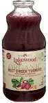 Lakewood Organic Beet Ginger Turmeric Juice - Case of 6 - 32 fl oz