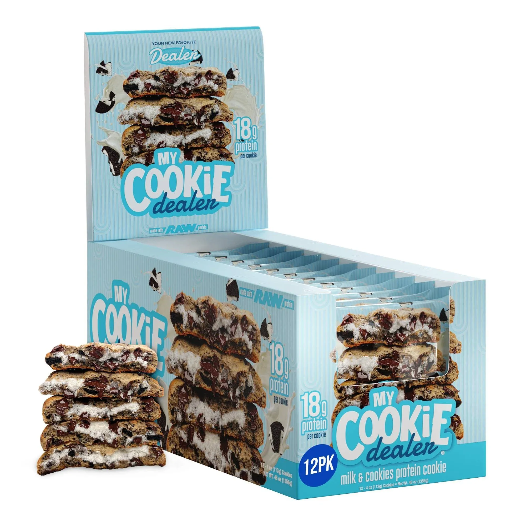 My Cookie Dealer Protein Cookie - Milk & Cookies (12 Cookies)