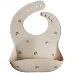 Mushie - Silicone Baby Bib - Rainbows