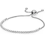 Pandora 599375C01 Armband Sliding Tennis zilver-zirconia