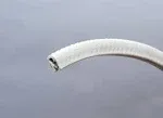 Seal Rubber Edge Trim PVC &amp; Metal Internal Clips White Small 9.5mm H x 3mm x 6m