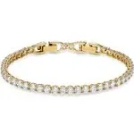 SWAROVSKI CRYSTAL TENNIS DELUXE BRACELET WHITE SIZE MEDIUM 5409771.NEW IN BOX