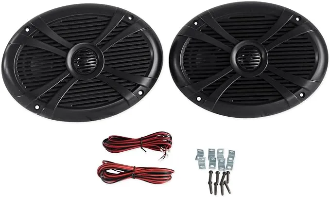 Rockville Rmsts65w Pair 6.5" 800W Waterproof Marine Boat Speakers 2-Way, White