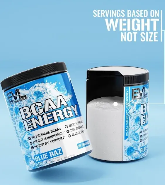 Evlution Nutrition, BCAA Energy, Blue Raz