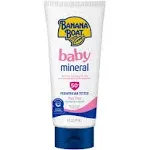 Banana Boat Baby Mineral Sunscreen Lotion SPF 50, 100% Mineral Sunscreen, Baby Sunblock, 6 fl oz