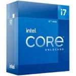 Intel Core i7-12700K Desktop Processor 12 (8P+4E) Cores up to 5.0 GHz Unlocked