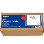 Avery Dot Matrix Printer Mailing Labels, Pin-Fed Printers, 1.44 x 4, White, 5,000/Box (AVE4014)