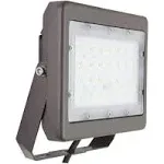 MaxLite Photocell Hardwired LED Bronze Slim Flood Light - MSF50UW-50BY