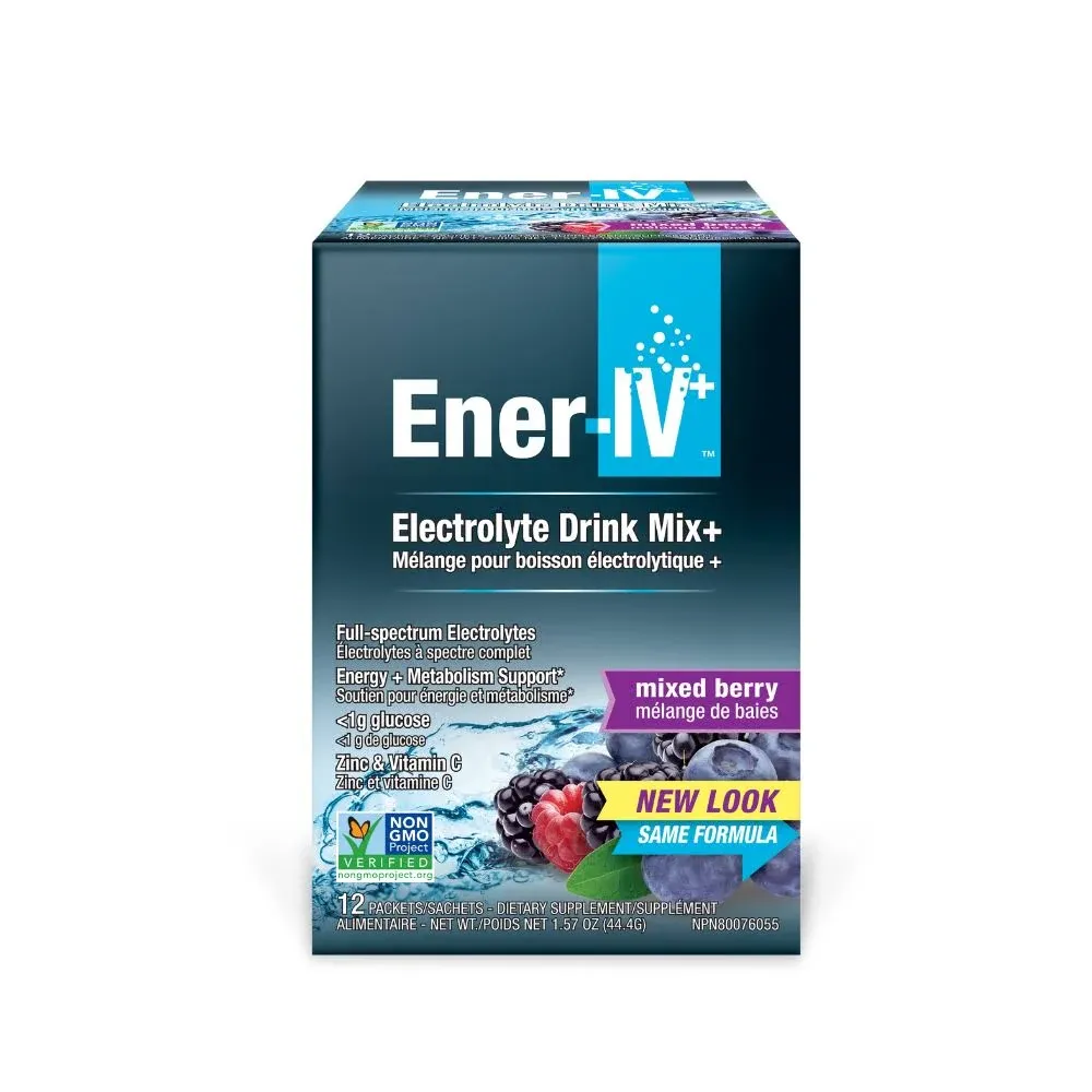 Ener-C Sport Electrolyte Drink Mix Mixed Berry 12 Packets