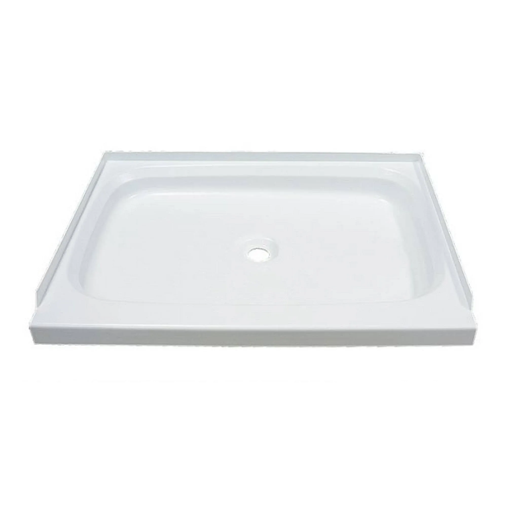 Lippert Replacement 24" x 32" White Shower Pan with Center Drain for RVs, Manufactured Homes, Travel Trailers, 5th Wheels, and Motorhomes - 210367