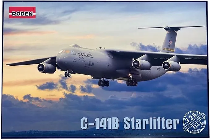 Roden Lockheed C-141B Starlifter - Plastic Model Airplane Kit - 1/144 Scale