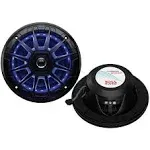 Boss MRGB65B 6.5" 2-Way Full-Range Illuminated Marine Speakers - 2 pack