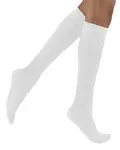 BSN Jobst® Unisex ActiveWear Knee-High Moderate Compression Socks, Closed Toe, Large, Cool White