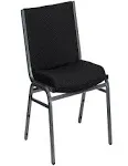 Flash Furniture Hercules Series Big & Tall 1000 lb. Rated Fabric Stack Chair XU-60555-B